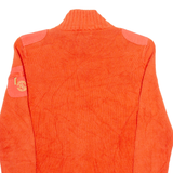 LAUREN RALPH LAUREN Womens Jumper Orange Tight Knit S