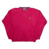 CHAPS Mens Jumper Red Tight Knit L