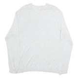 CALVIN KLEIN Mens Jumper Grey V-Neck Tight Knit M