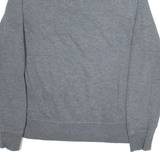 TOMMY HILFIGER Mens Jumper Grey Button Neck Tight Knit S