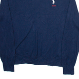 POLO RALPH LAUREN Womens Jumper Blue Tight Knit L