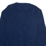 POLO RALPH LAUREN Womens Jumper Blue Tight Knit L