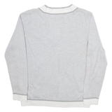 TOMMY HILFIGER Womens Jumper Grey V-Neck Tight Knit L