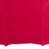 CHAPS Mens Jumper Red 1/4 Zip Cable Knit L
