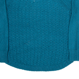 CALVIN KLEIN Womens Jumper Blue Chunky Knit L