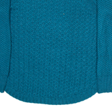 CALVIN KLEIN Womens Jumper Blue Chunky Knit L