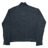 CALVIN KLEIN Mens Jumper Grey 1/4 Zip Tight Knit L