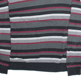 TOMMY HILFIGER Mens Patterned Jumper Grey Camouflage V-Neck Tight Knit M