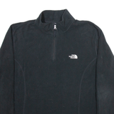 THE NORTH FACE Womens Fleece Black 1/4 Zip Tight Knit XL