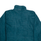 COLUMBIA Womens Fleece Green 1/4 Zip Tight Knit M