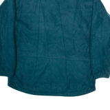 COLUMBIA Womens Fleece Green 1/4 Zip Tight Knit M