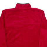 PREMIER Womens Fleece Red 1/4 Zip Tight Knit M