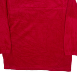 PREMIER Womens Fleece Red 1/4 Zip Tight Knit M