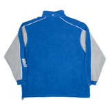 NFL Colts Mens Fleece Blue 1/4 Zip Tight Knit XL