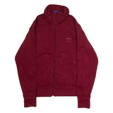 ADIDAS ORIGINALS Womens Track Jacket Maroon UK 10