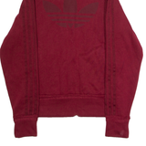 ADIDAS ORIGINALS Womens Track Jacket Maroon UK 10