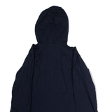 COLUMBIA Womens Rain Jacket Blue Nylon Hooded XL