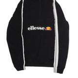 ELLESSE Womens Pullover Jacket Black Nylon Hooded UK 10