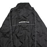UMBRO Mens Rain Jacket Black Hooded XL