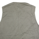 DULUTH TRADING CO Utility Mens Gilet Grey Twill 90s 2XL