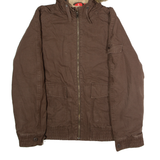 PUMA Mens Parka Jacket Brown Canvas Hooded M