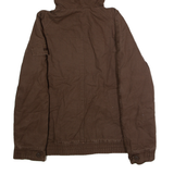 PUMA Mens Parka Jacket Brown Canvas Hooded M