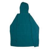 ASICS Mens Anorak Jacket Green Nylon Hooded Colourblock L