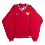 REEBOK OM Baseball Mens Pullover Jacket Red USA L