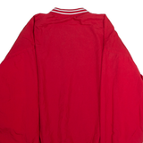 REEBOK OM Baseball Mens Pullover Jacket Red USA L