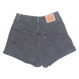 LEVI'S High Waist Womens Denim Shorts Black S W26
