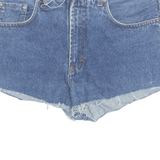 LEVI'S Cut Off 501 Womens Denim Shorts Blue M W34