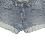 LEVI'S Turn Up 506 Womens Denim Shorts Blue M W34