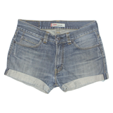 LEVI'S Turn Up 506 Womens Denim Shorts Blue M W34