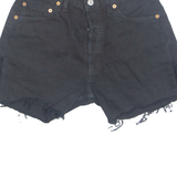 LEVI'S Cut Off 501 Womens Denim Shorts Black M W30