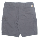 CARHARTT Mens Cargo Shorts Grey Relaxed XL W40