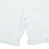 BENCH Turn Up Mens Chino Shorts Blue Relaxed Striped L W35