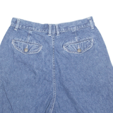 BILL BLASS Chino Womens Denim Shorts Blue 90s UK 10 W30