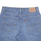 LEVI'S Cut Off Baggy Mens Denim Shorts Blue M W33