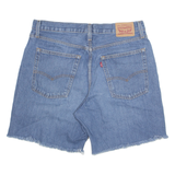 LEVI'S Cut Off Baggy Mens Denim Shorts Blue M W33