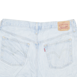 LEVI'S Cut Off 501 Womens Denim Shorts Blue M W33