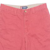 CHAPS Mens Chino Shorts Red 90s M W33
