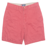CHAPS Mens Chino Shorts Red 90s M W33