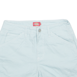 DICKIES Carpenter Denim Womens Workwear Shorts Blue XS W27