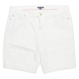 TOMMY HILFIGER Turn Up Womens Denim Shorts White L W34