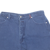 GAGGON Womens Denim Shorts Blue 90s UK 14 W30