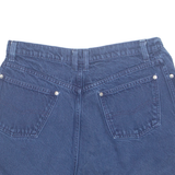 GAGGON Womens Denim Shorts Blue 90s UK 14 W30