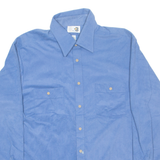 BONDS Mens Plain Shirt Blue Long Sleeve L