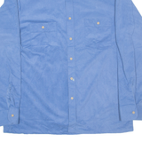 BONDS Mens Plain Shirt Blue Long Sleeve L