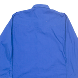 MALCO MODES Mens Plain Shirt Blue Long Sleeve L