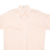 VAN HEUSEN Mens Plain Shirt Pink L